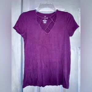 American Eagle Purple Top